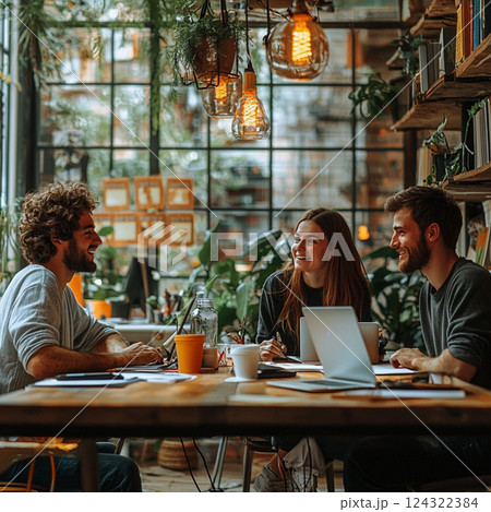 Vibrant Startup Collaboration 124322384