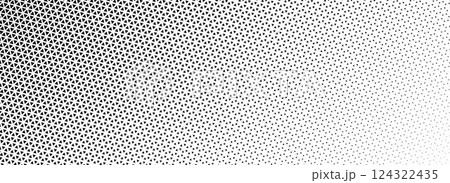 Triangle halftone gradient background. Geometric triangular tech pattern texture. Abstract fading gradation wallpaper. Vector vanishing mosaic pop art backdrop for flyer, poster, banner, booklet Triangle halftone gradient background. Geometric triangular tech pattern texture. Abstract fading gradation wallpaper. Vector vanishing mosaic pop art backdrop for flyer, poster, banner, booklet 124322435
