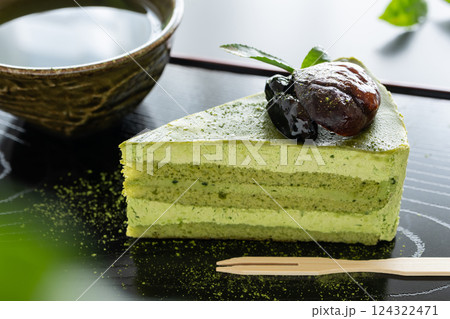 抹茶のケーキ　抹茶スイーツ 124322471