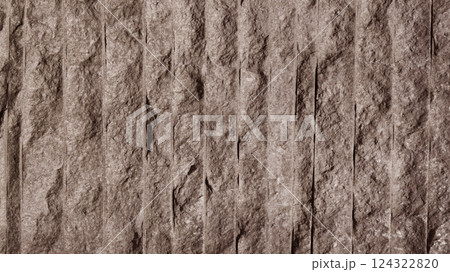 A strip of parallel stone wall cladding. 124322820