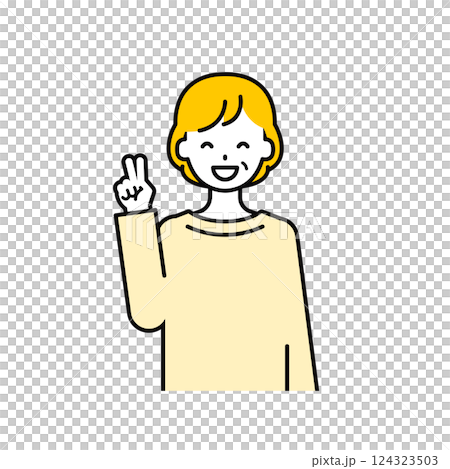 Upper body pose_simple senior woman 04 124323503