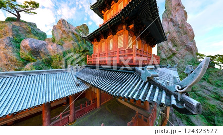 岩山の寺院 124323527