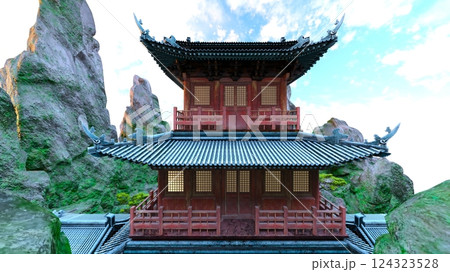 岩山の寺院 124323528