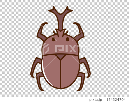 虫_カブトムシ_主線ノーマル 124324704