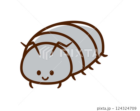 虫_ダンゴムシ_主線ノーマル 124324709