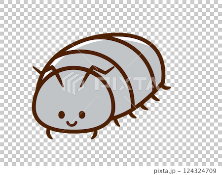 虫_ダンゴムシ_主線ノーマル 124324709