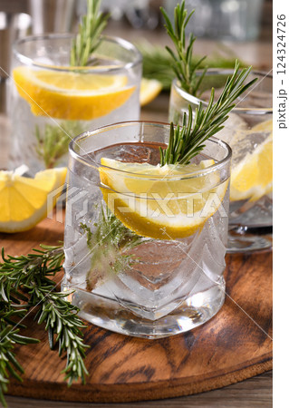 Cocktail Gin Tonic 124324726
