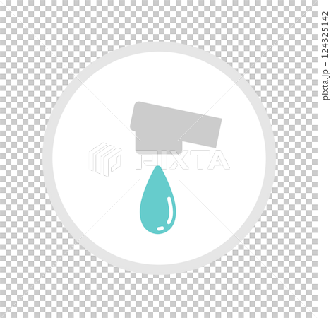 Utility bills, water icon illustration material Utility bills, water icon illustration material 124325142