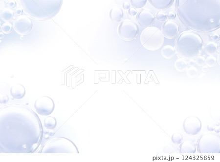 白系のバブルのバックグラウンド 124325859
