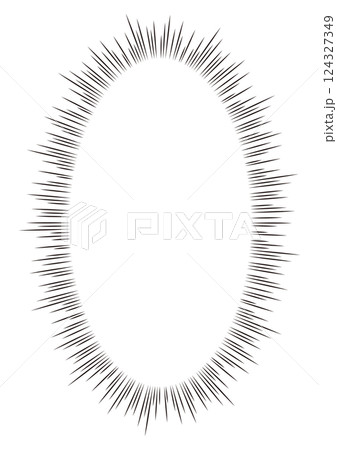 漫画でよく使われる漫画風のモノローグ素材 124327349