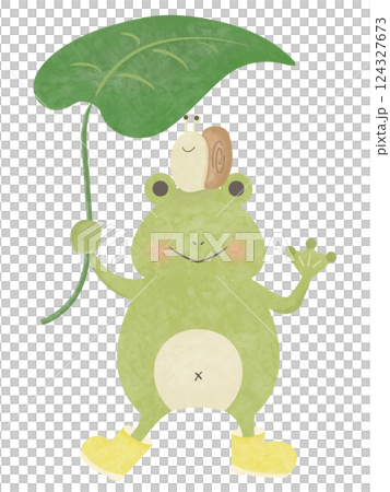 長靴カエルとカタツムリ 長靴カエルとカタツムリ 124327673