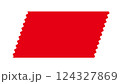 赤いテープ 124327869