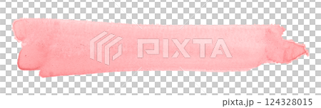 pink brush isolated on transparent background 124328015