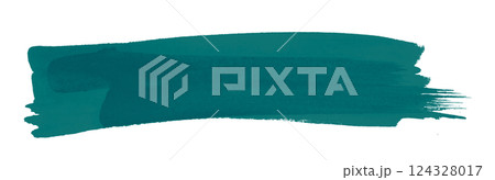 green brush isolated on transparent background 124328017