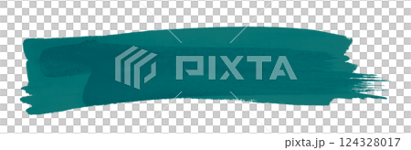 green brush isolated on transparent background 124328017