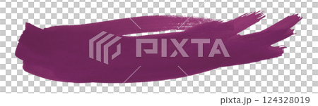 Dark purple brush isolated on transparent background 124328019