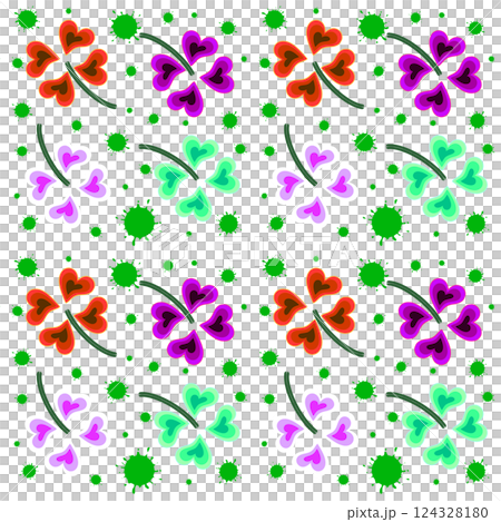 seamless pattern with flowers 124328180