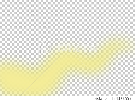 抽象的な黄色いぼかしラインの背景 124328555