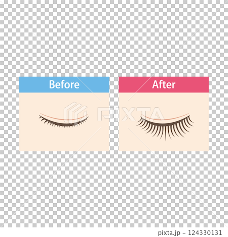 Comparison before and after eye makeup Comparison before and after eye makeup 124330131