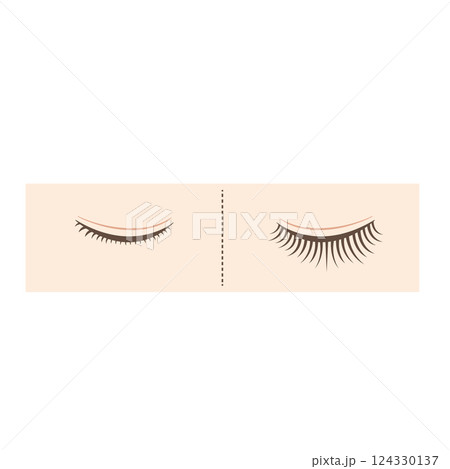 アイメイク前と後の比較 before after アイメイク前と後の比較 before after 124330137