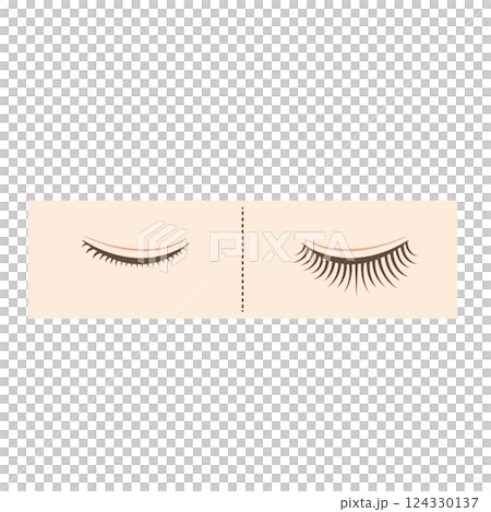 アイメイク前と後の比較 before after アイメイク前と後の比較 before after 124330137