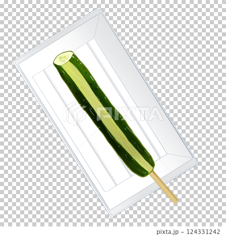 Pickled cucumber with tray Pickled cucumber with tray 124331242