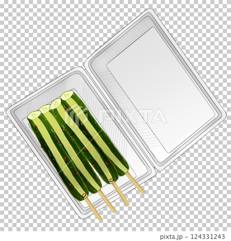 きゅうりの一本漬け フードパック入り きゅうりの一本漬け フードパック入り 124331243