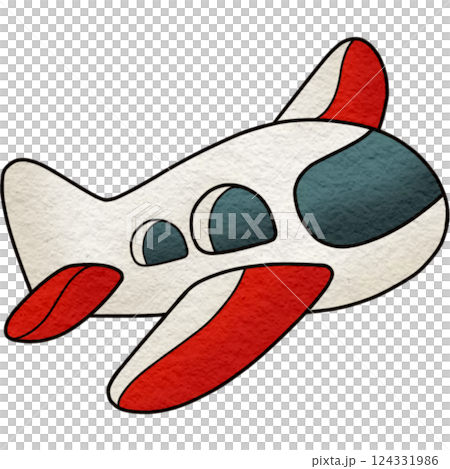 The illustration of a airplane The illustration of a airplane 124331986