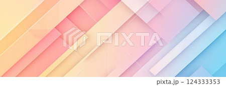 Pastel gradient background with random geometric patterns 124333353