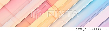 Pastel gradient background with random geometric patterns 124333355