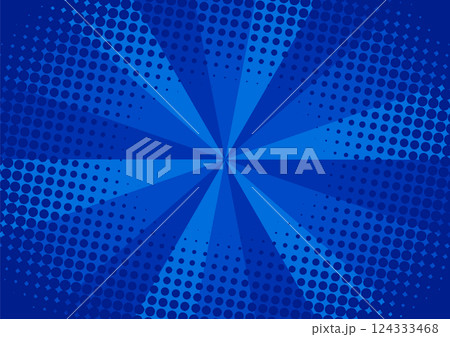 青ドットの背景 124333468