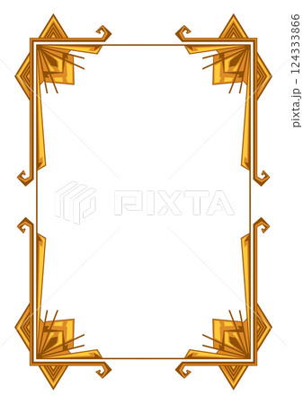 Frame in art nouveau style. Decorative geometric element. Frame in art nouveau style. Decorative geometric element. 124333866