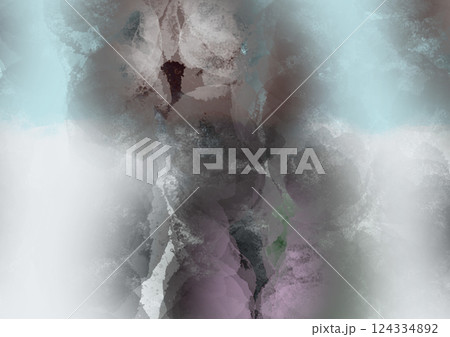 抽象的　水彩パターン　背景　素材 124334892