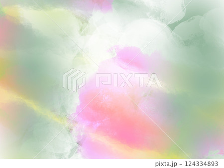 抽象的　水彩パターン　背景　素材 124334893