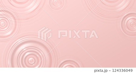 Water surface with concentric ripples 124336049