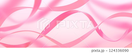 Pink ribbon abstract background 124336090