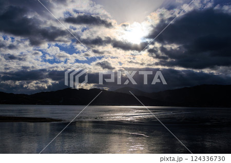 天橋立の大天橋から望む宮津湾側の景色 天橋立の大天橋から望む宮津湾側の景色 124336730