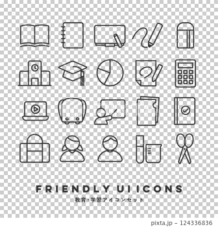 UI 圖示集(教育與學習) UI 圖示集(教育與學習) 124336836