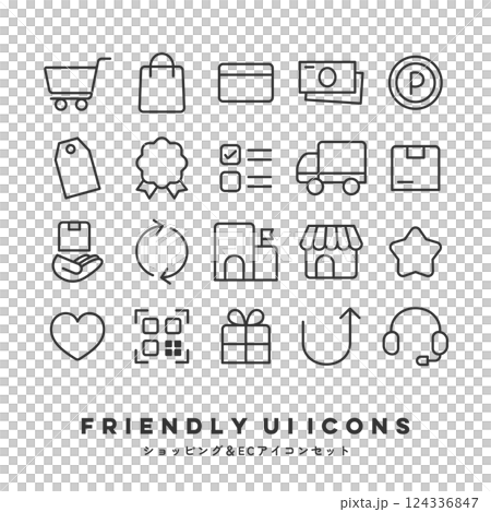 UI 圖示集(購物與電子商務) UI 圖示集(購物與電子商務) 124336847