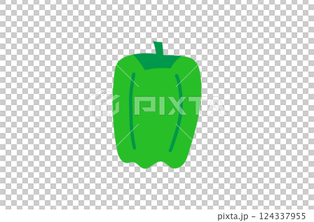 Illustration of green peppers Illustration of green peppers 124337955
