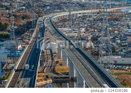 新東名高速道路、静岡県富士市天間付近 124338186
