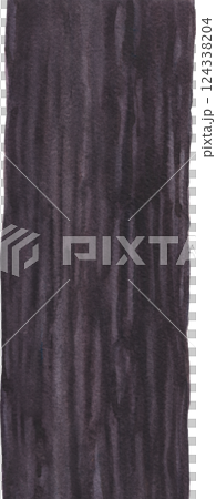 Realistic watercolor tree trunk isolated on a white background 124338204