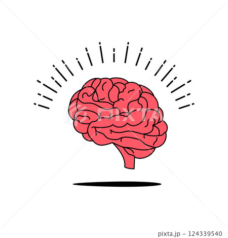 Illustration of the human brain. Illustration of the human brain. 124339540