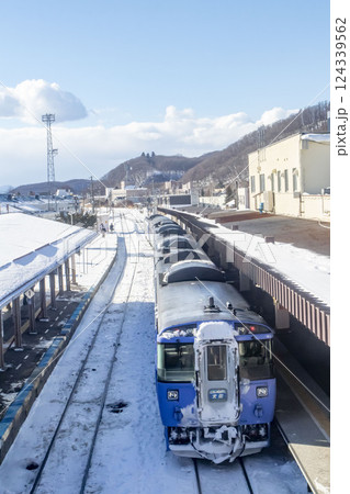 網走駅の特急オホーツク 124339562