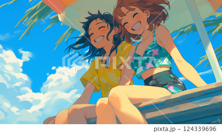 水着の女性 124339696