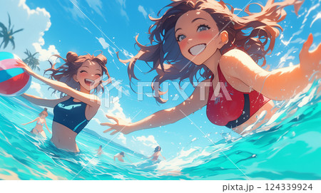 水着の女性 124339924