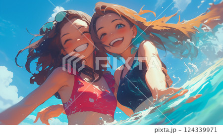 水着の女性 124339971
