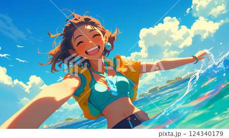 水着の女性 124340179