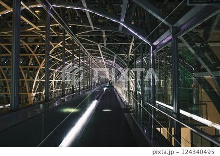 [京都駅イルミネーション]空中径路のクリスマスイルミネーション 124340495