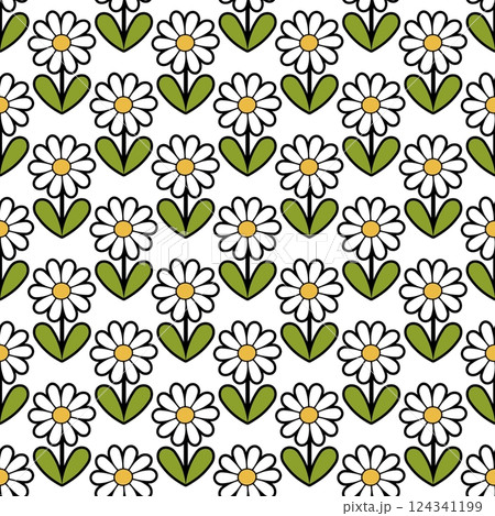 Flowers Seamless backgroud Flowers Seamless backgroud 124341199
